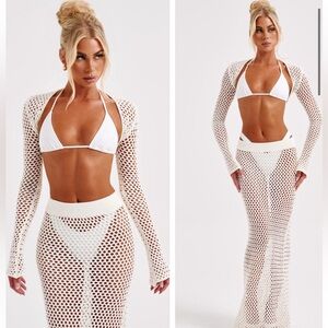 BABYBOO crotchet skirt set